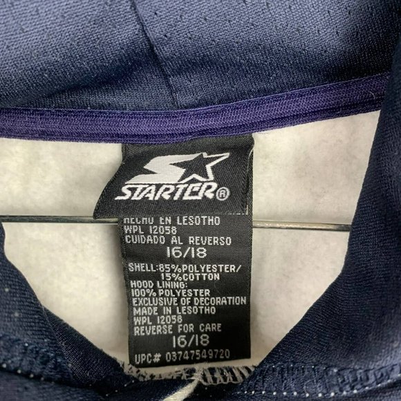 Starter Logo‎ XL Gray Pullover Hoodie Sweatshirt Jacket Youth - Picture 2 of 8